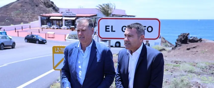 Oswaldo Betancort junto a Domingo Cejas