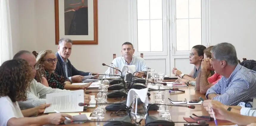 Imagen de una reuni&oacute;n de la Asamblea del Consorcio del Agua de Lanzarote