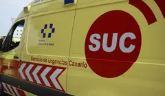 Imagen de la ambulancia del Servicio de Urgencias Canario.