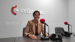 Evelia Garc&iacute;a en el programa "A Buena Hora" de Cr&oacute;nicas Radio.