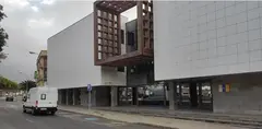 Imagen de entrada a los juzgados de Arrecife.
