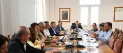 Imagen de archivo de un encuentro celebrado por parte de los integrantes del Consorcio del Agua en la sede del Cabildo de Lanzarote