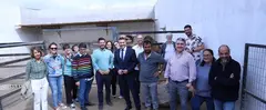 Miembros de la comisión técnica de la Unión Europea durante su visita al área ganadera del Vallito de Uga,