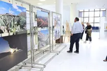 Inauguración de la exposición geoparque en AENA.