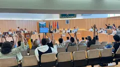 El colegio La Asomada-Mácher en el pleno escolar del Ayuntamiento de Tías.