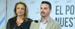 David Toledo y Cristina Valido en rueda de prensa