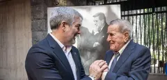 Fernando Clavijo con Manuel Hermoso.