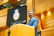 Pedro San Ginés en el Senado.