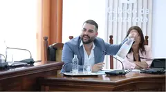 Jesús Machín en el Cabildo de Lanzarote.