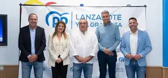 Imagen de los cinco consejeros que tiene el PP en el Cabildo de Lanzarote