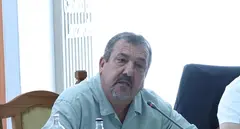 Miguel Ángel Jiménez en el pleno del Cabildo de Lanzarote.