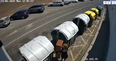 Secuencia de infracción captada por las cámaras.