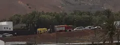 Imagen del accidente desde el pueblo de Uga