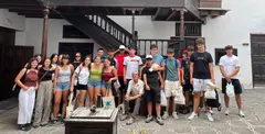 Imágenes de los jóvenes vascos que han venido a Lanzarote.