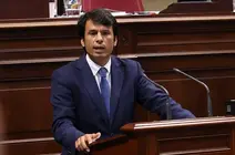 Marcos Bergaz (PSOE) durante su intervención