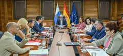 Imagen del encuentro del Consejo de Gobierno de Canarias celebrado este lunes.