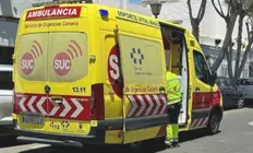 Imagen de archivo de una ambulancia del SUC trabajando en Arrecife.