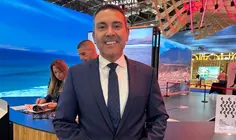 Oswaldo Betancort este martes en la World Travel Market de Londres.