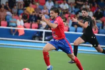 Una de las jugadas del encuentro.