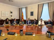 Manuel Domínguez en su reunión con los diputados y senadores canarios del PP.