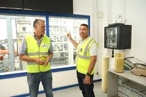 Foto de archivo de la Visita a la central de desalación Díaz Rijo.