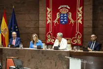 Astrid Pérez en el X Aniversario del Comisionado de Transparencia.