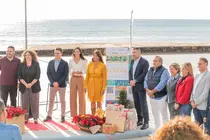 Presentación del evento en la Playa de Las Cucharas.