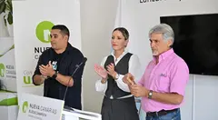 Yoné Caraballo, Sheila Guillén  y Servando Pérez.
