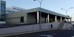 Imagen de acceso al servicio de Urgencias del hospital de Lanzarote.