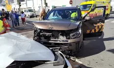 Imagen de c&oacute;mo quedaron los veh&iacute;culos.