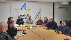 Imagen de los cargos reunidos en Tenerife con Fernando Clavijo al frente