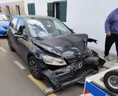 Imagen del veh&iacute;culo tras el siniestro.