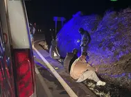 Los ocupantes de la embarcaci&oacute;n en el momento en el que fueron detenidos por agentes de la Guardia Civil.