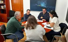 Imagen del encuentro con el concejal Jacobo Lemes al frente