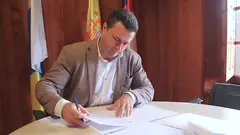 &Oacute;scar Noda, alcalde de Yaiza.