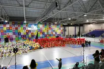 Guaracheros, Sur Caliente y Chimbay en el pabell&oacute;n municipal de T&iacute;as.