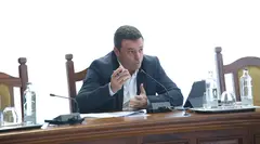 &Oacute;scar Noda en el Pleno del Cabildo.