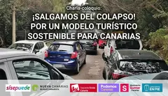 Cartel del evento de las fuerzas de izquierda canaria.