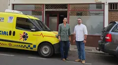 Maite Corujo junto a Echedey Eugenio en el Comedor Social (1)