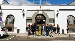 Momento en el que los integrantes de la Corporaci&oacute;n rindieron un sentido homenaje a las v&iacute;ctimas