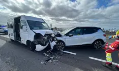 As&iacute; quedaron los dos veh&iacute;culos tras el siniestro