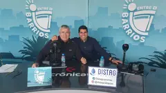 Benjamin Perdomo junto a Chalo Fr&iacute;as en el programa "Entre Barrios".