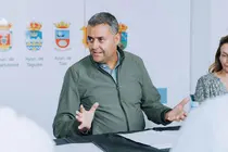 El consejero de Seguridad, Francisco Aparicio, en las instalaciones del Consorcio.
