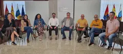 Reuni&oacute;n de Armando Santana con los concejales de Participaci&oacute;n Ciudadana.