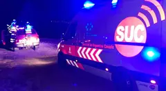 Rescate del parapentista en Teguise.