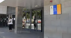 Imagen de archivo de la entrada a los juzgados de Arrecife.