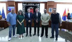 Los portavoces de todos los grupos del Cabildo tras la importante declaraci&oacute;n