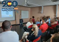 Imagen del encuentro mantenido en el hospital