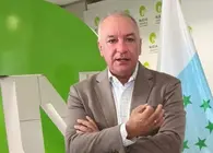 Luis Campos este lunes en la sede de su partido.