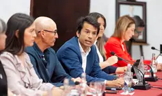 Los concejales del PSOE durante la sesi&oacute;n plenaria.
